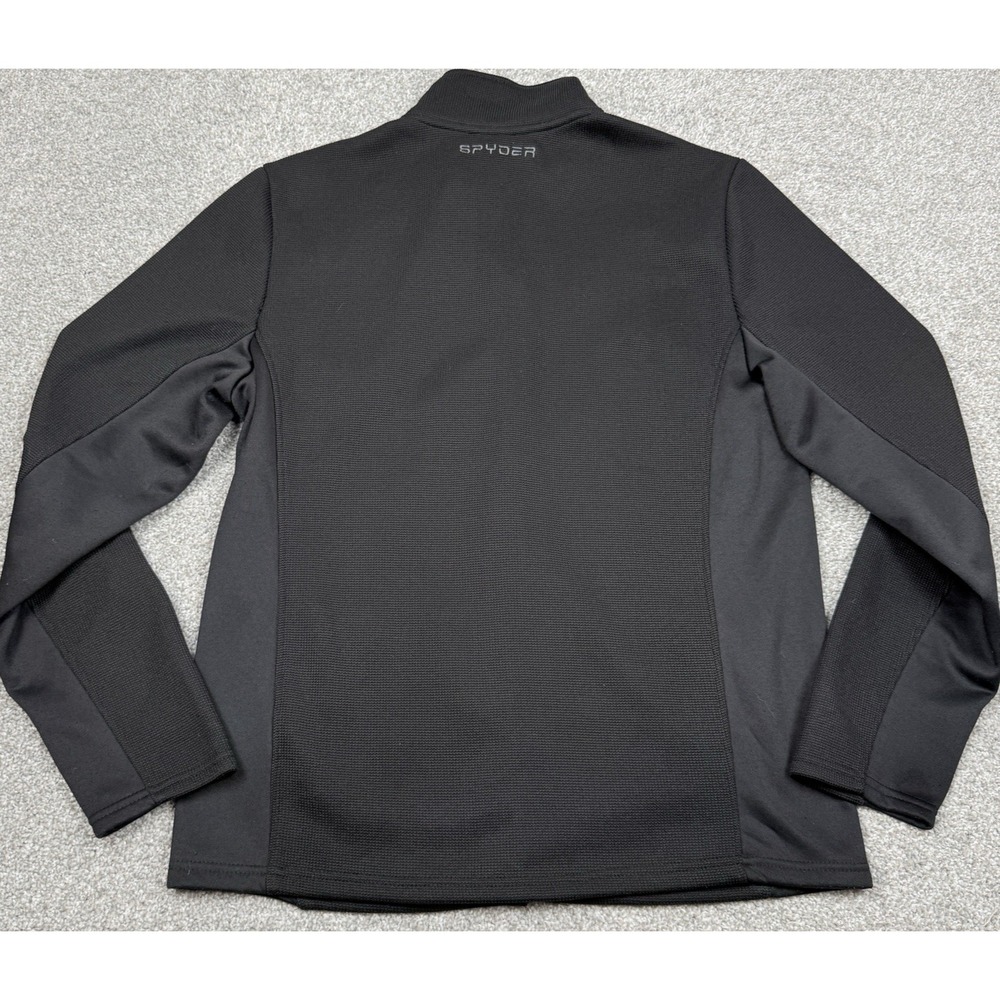 Spyder Full Zip Jacket Men L Black Fleece Thermal Outdoor Hiking - Picture 3 of 11